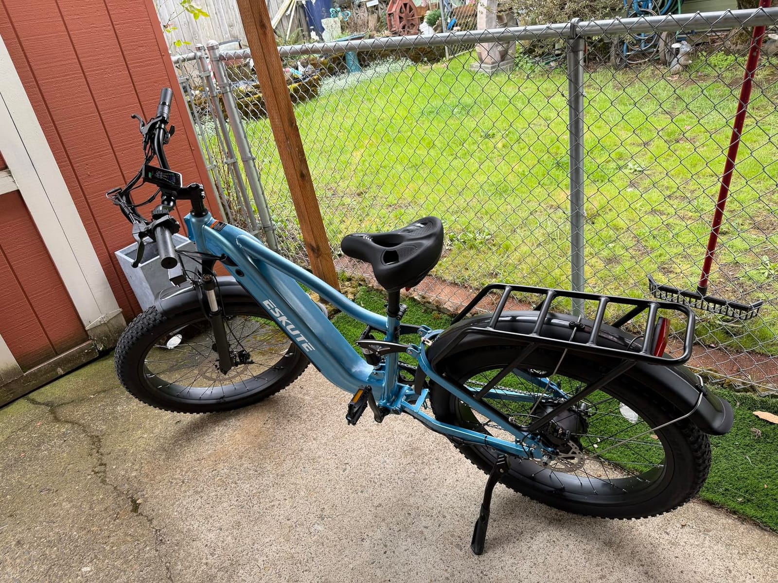 ESKUTE Electric Bike for Adults - 48V20.8Ah Battery Hunting Ebike up to 86 Miles, 32+MPH, Peak 1800W, 26x4.0 Fat Tire Step-Over 8-Speed Full Suspensions Mountain E-Bike customer photo 1