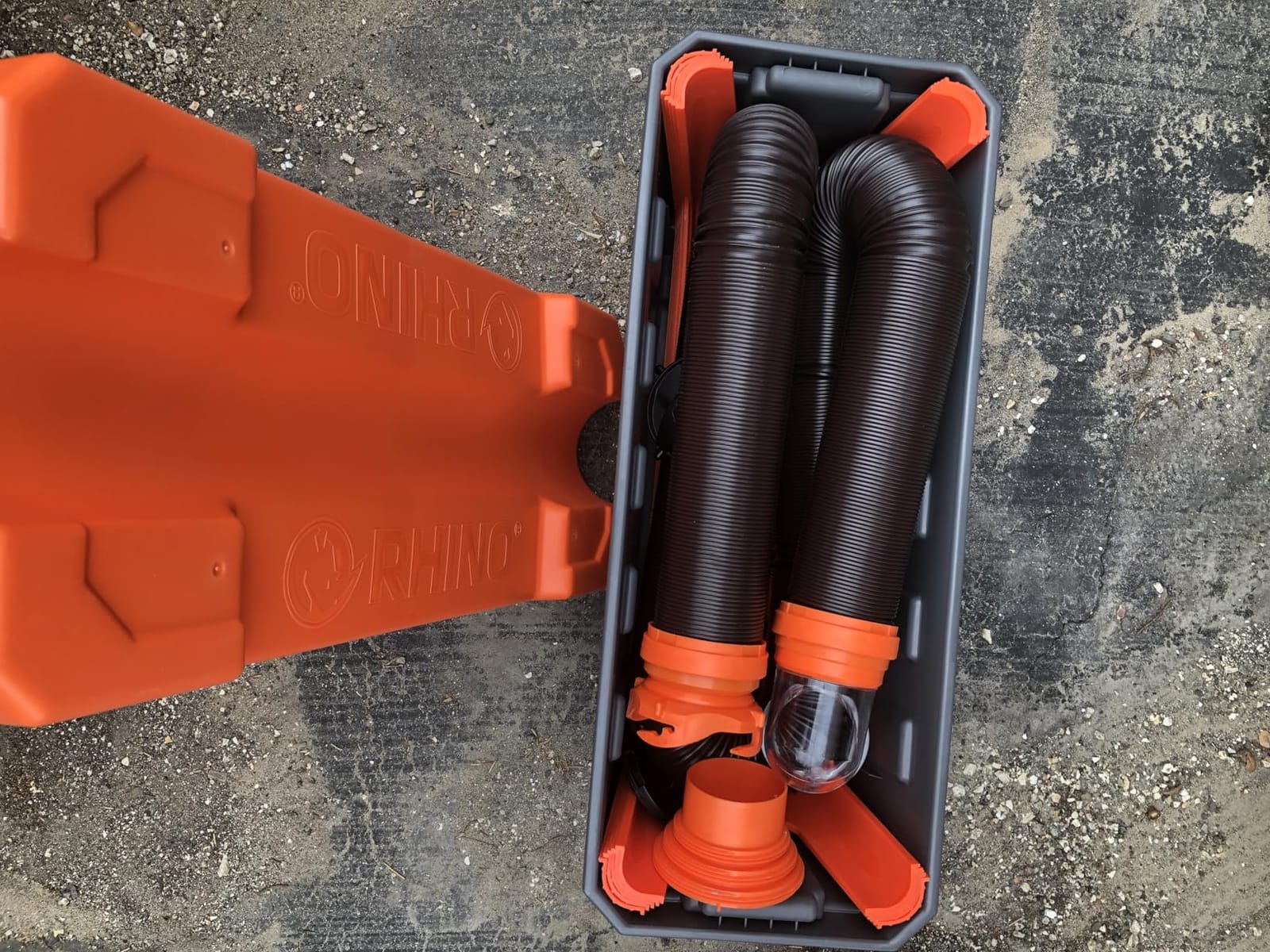 Camco RhinoEXTREME 15' Combo RV Sewer Hose Kit - All-in-One Sewer Hose Solution - 12-Piece Combo Kit Includes Storage Box for Nesting Support & Camper Organization (43076) customer photo 1