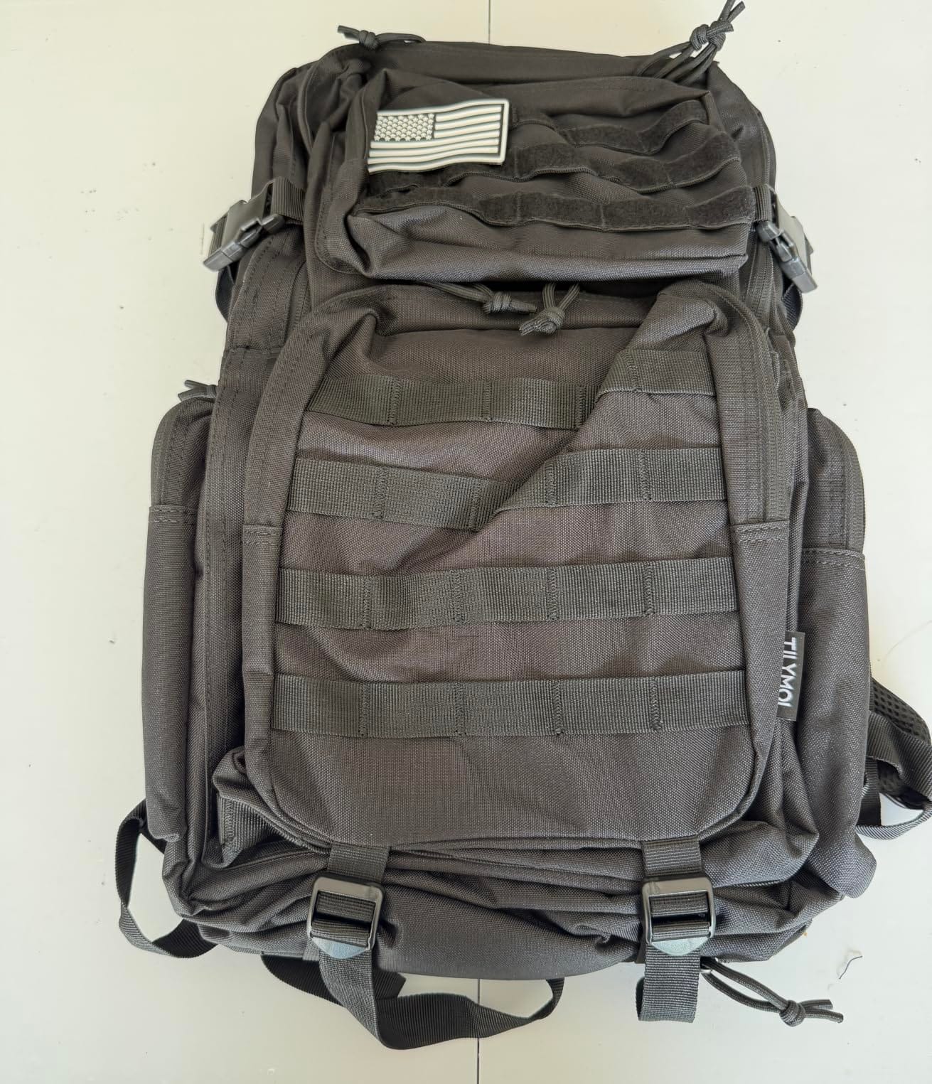 TILYMOL 55L Military Tactical Backpack for Men & Women, Large Assault Pack | Molle 3 Days Hiking Trekking Rucksack & Bug Out Bag, Heavy Duty Water Resistant, Hidden Rain Cover & Tuck-Away Hip Belt customer photo 2