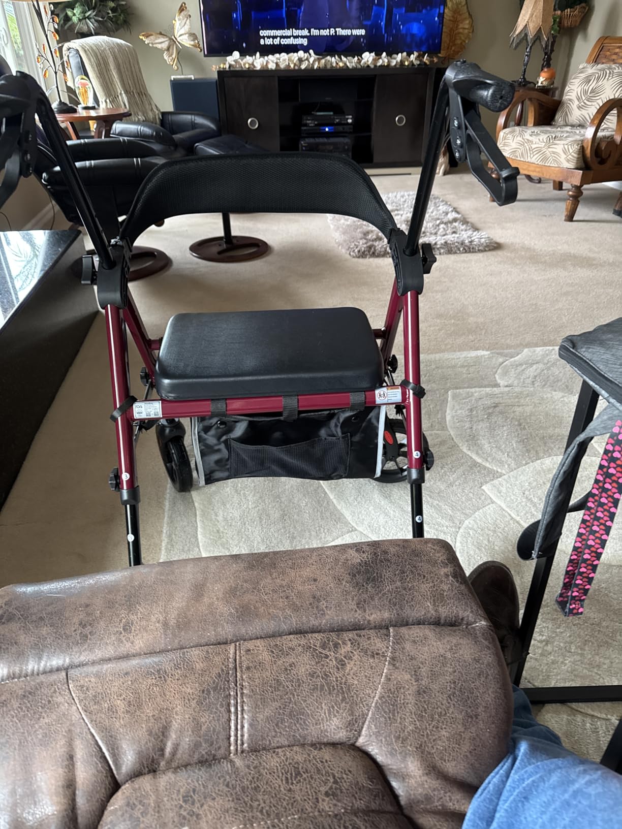 soundfuse Foldable Rollator Walkers for Seniors with Seat, 8'' PU Wheels customer photo 1