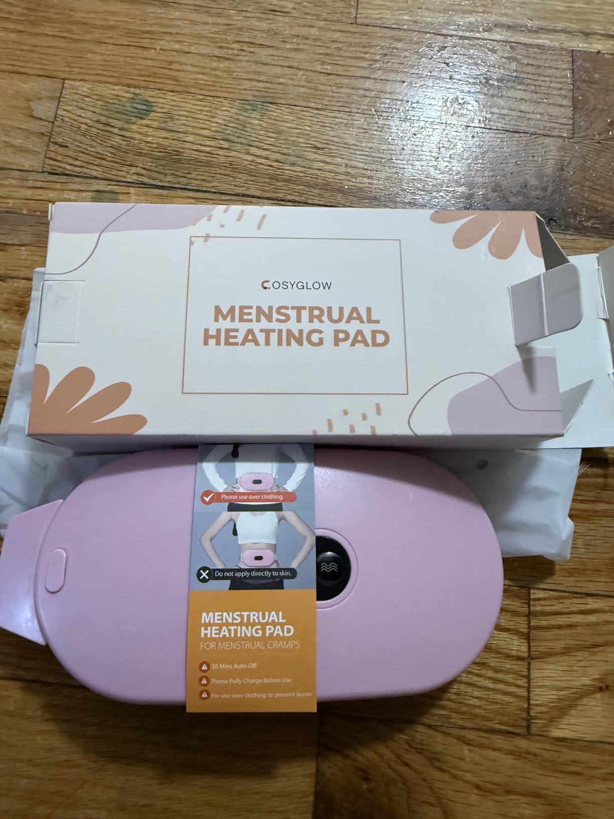 COSYGLOW Portable Cordless Heating Pad Cramps customer photo 1