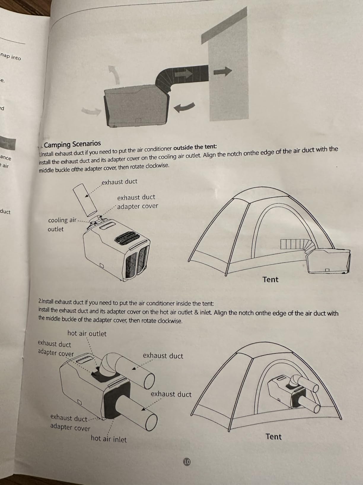 Dual Hose 6800 BTU Portable Camping Tent Air Conditioner & Heating customer photo 1