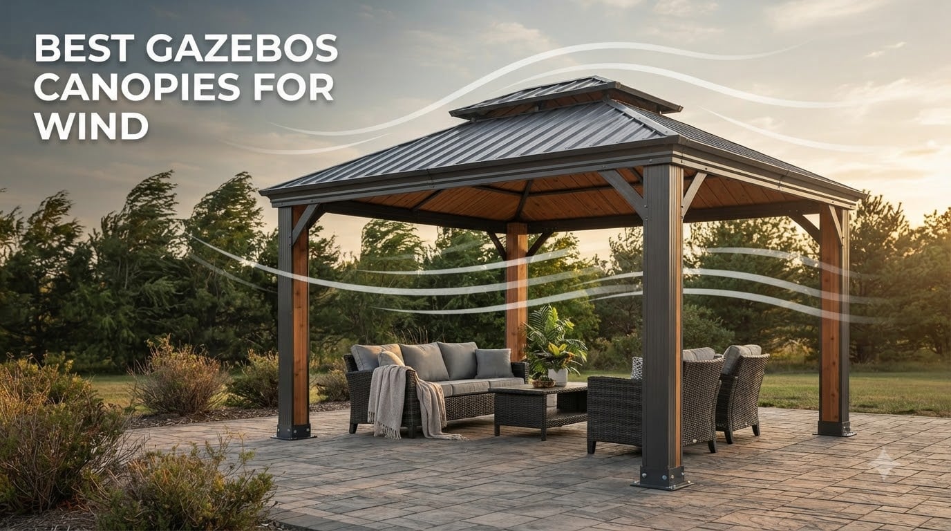 best gazebos canopies for wind