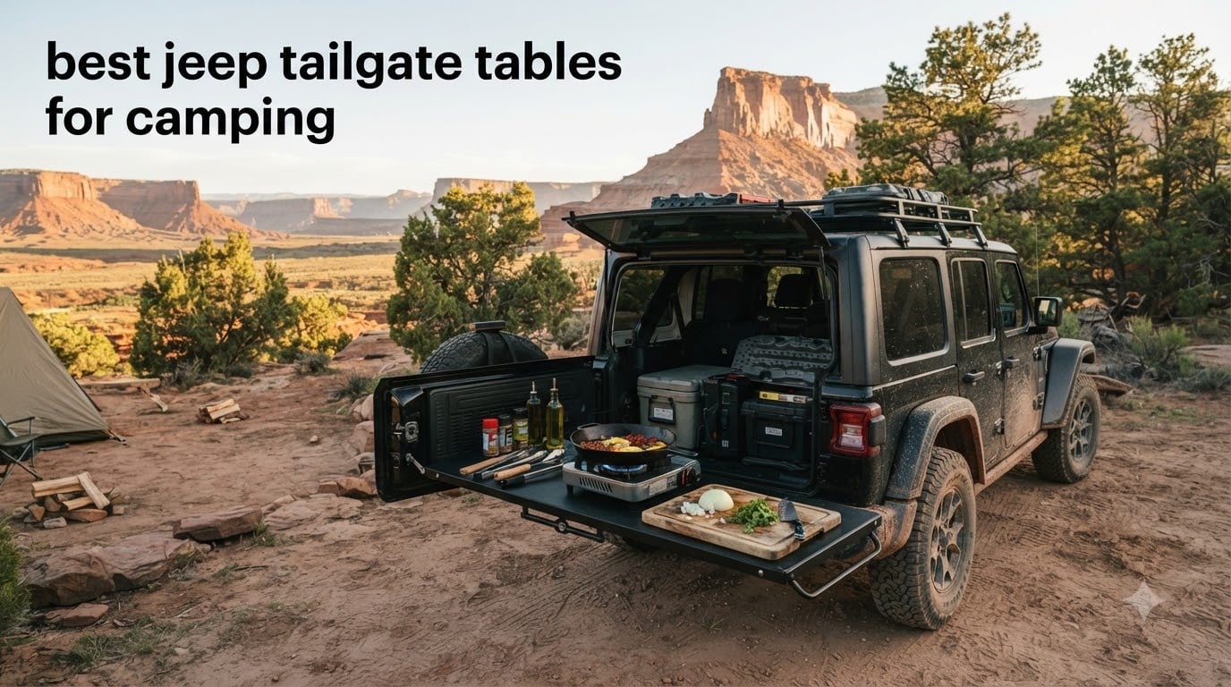 best jeep tailgate tables for camping