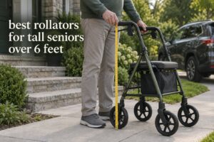 best rollators for tall seniors over 6 feet