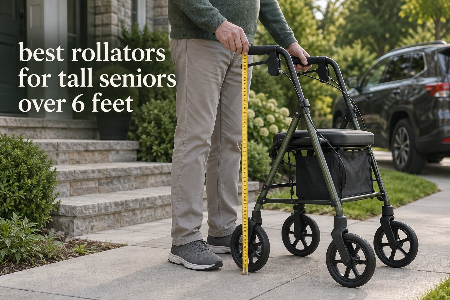 best rollators for tall seniors over 6 feet
