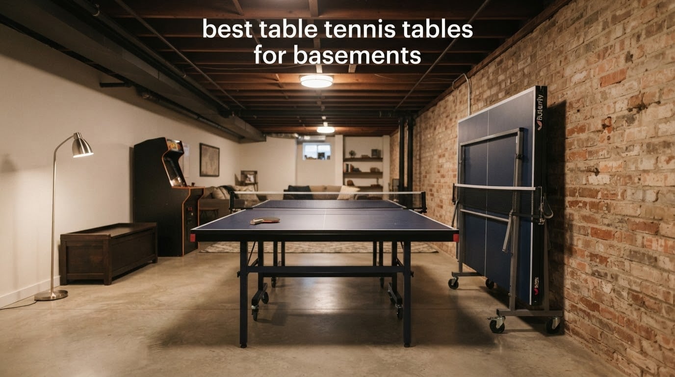 best table tennis tables for basements