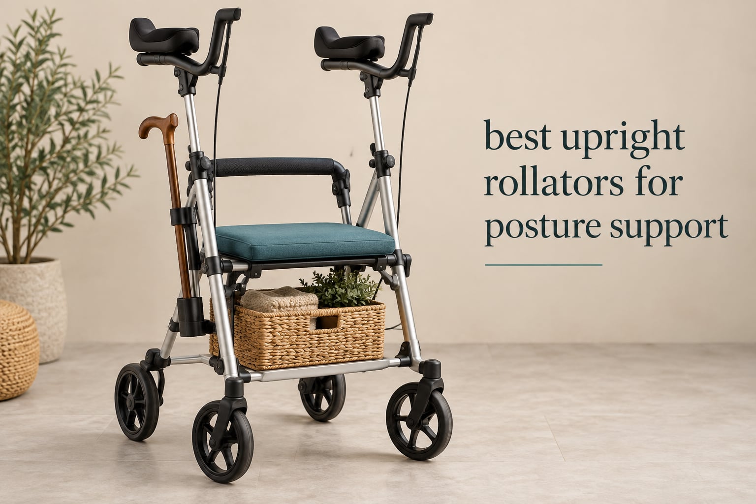 best upright rollators for posture support