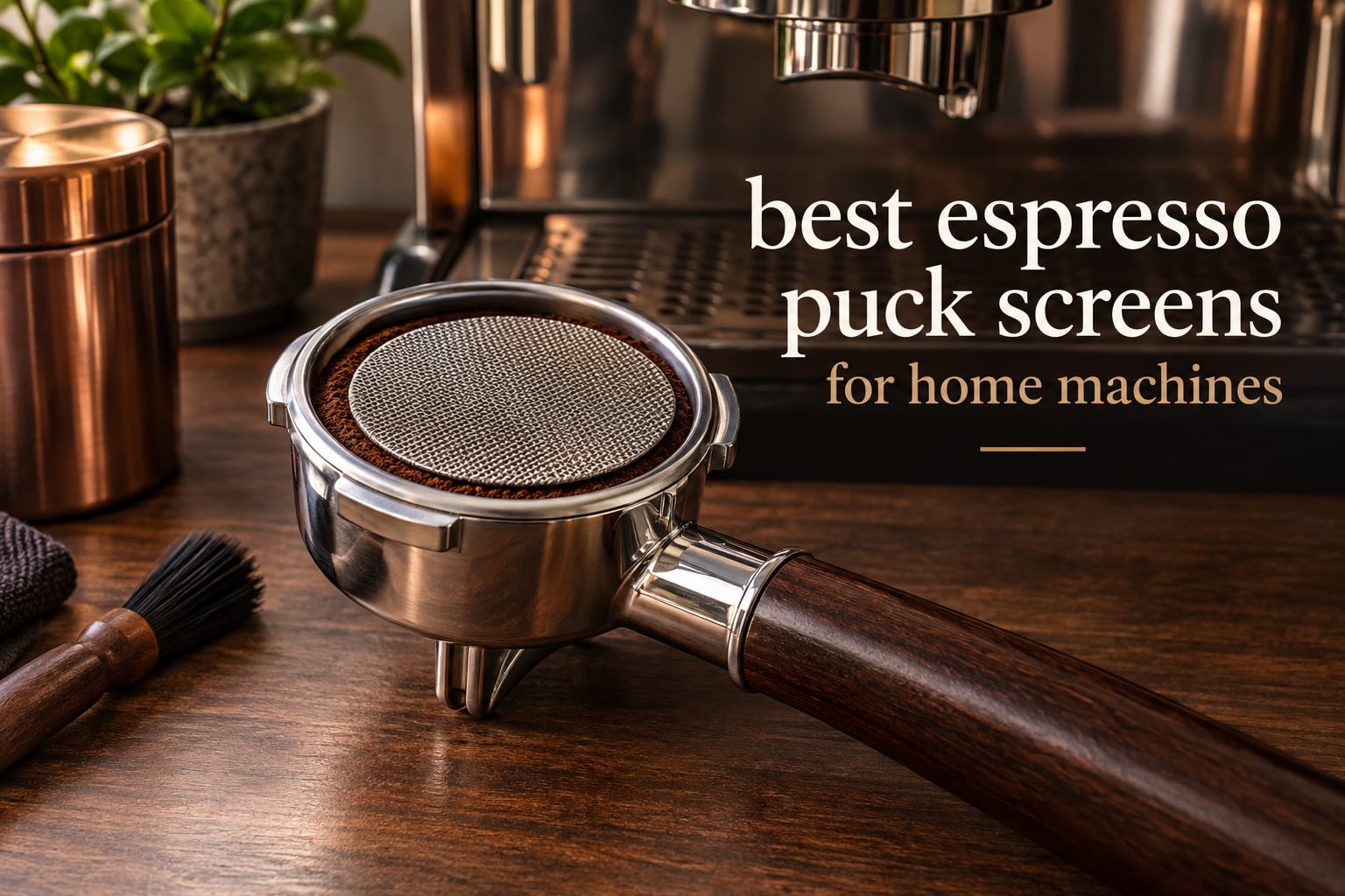 best espresso puck screens for home machines