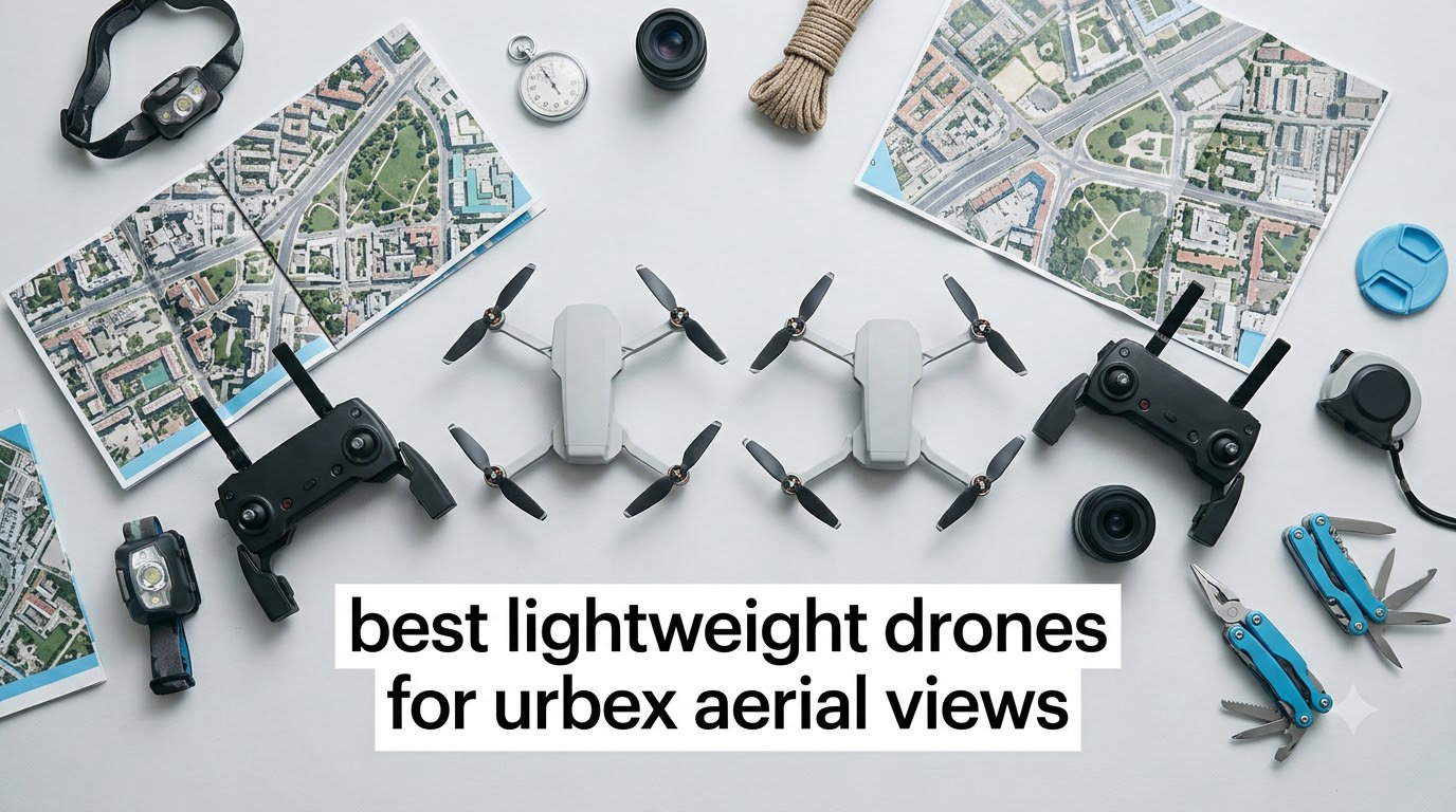 best lightweight drones for urbex aerial views