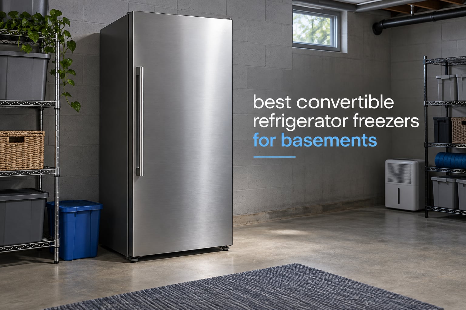 best convertible refrigerator freezers for basements