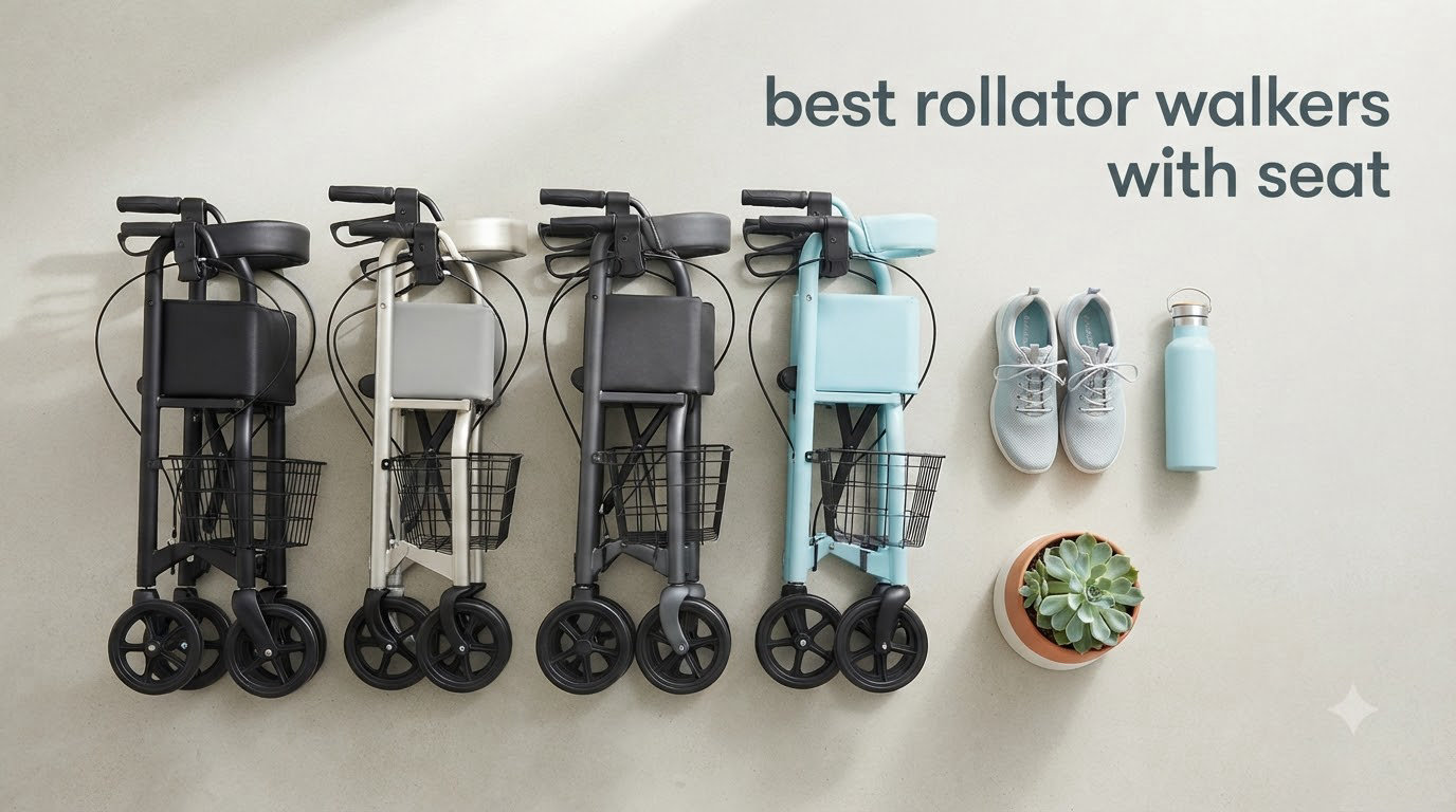best rollator walkers with seat