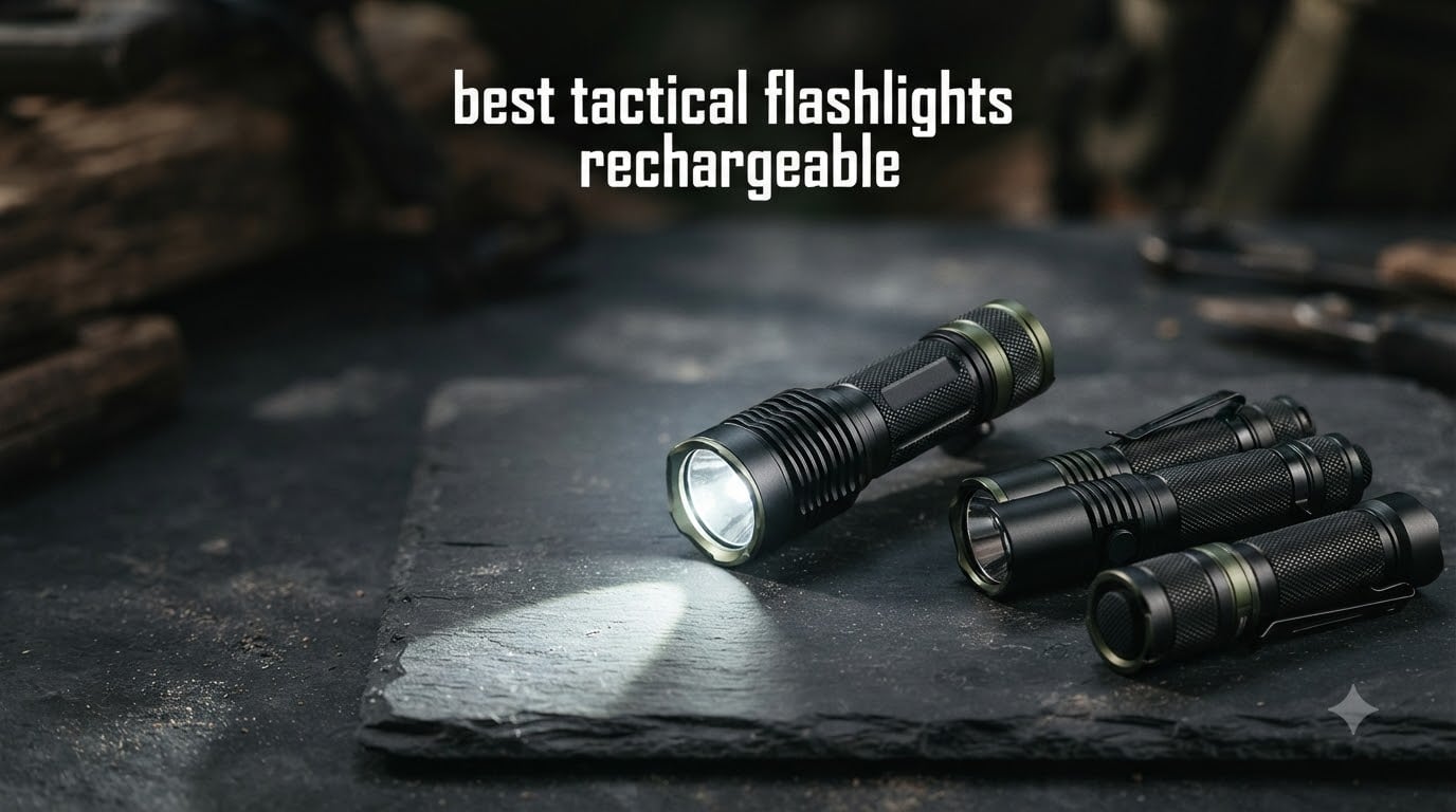 best tactical flashlights rechargeable