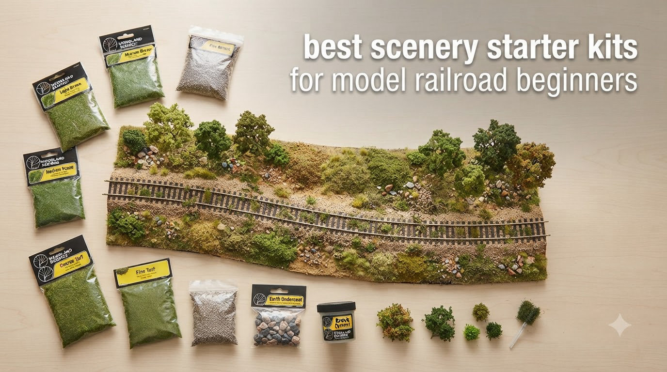 best scenery starter kits for model railroad beginners