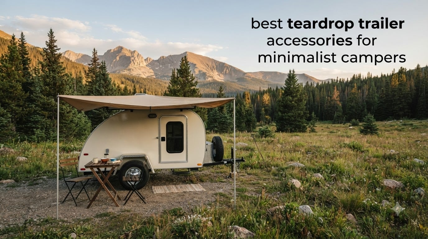 best teardrop trailer accessories for minimalist campers
