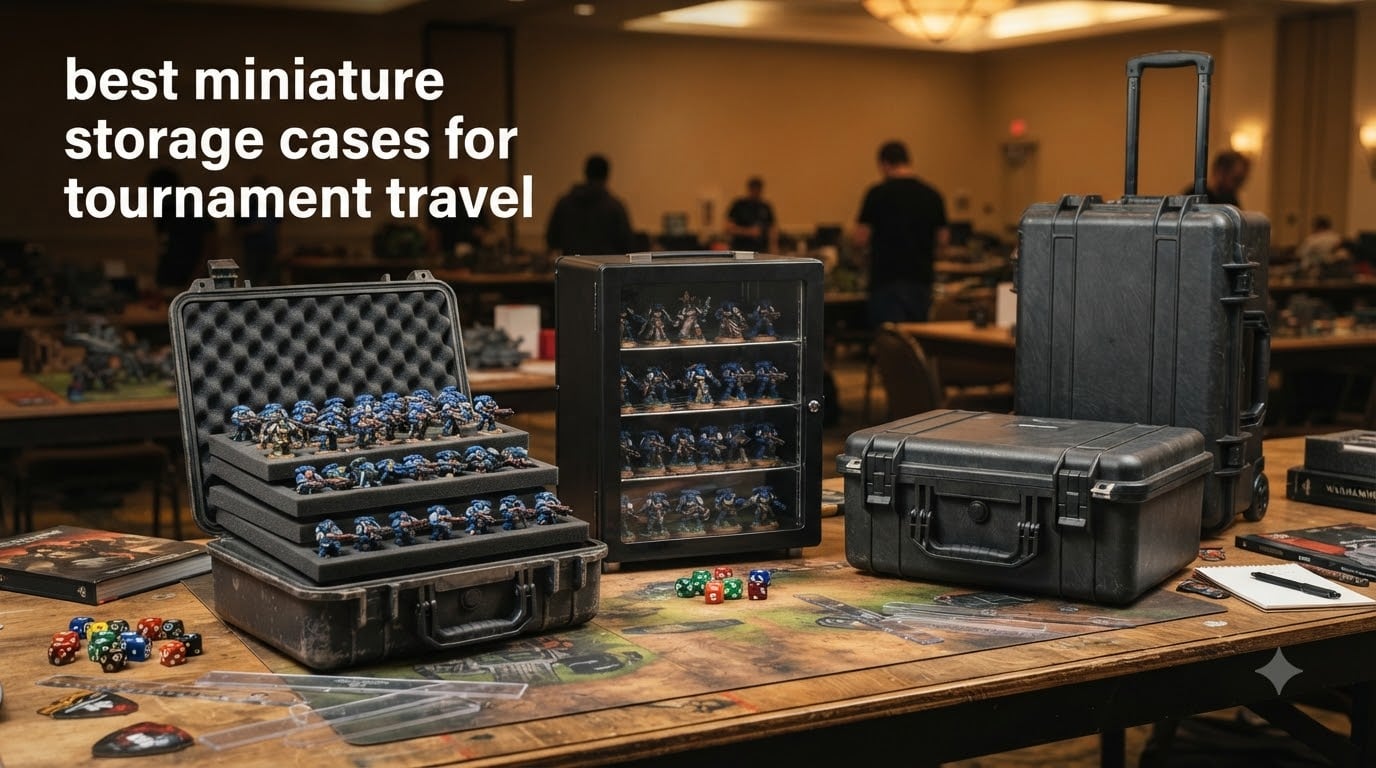 best miniature storage cases for tournament travel