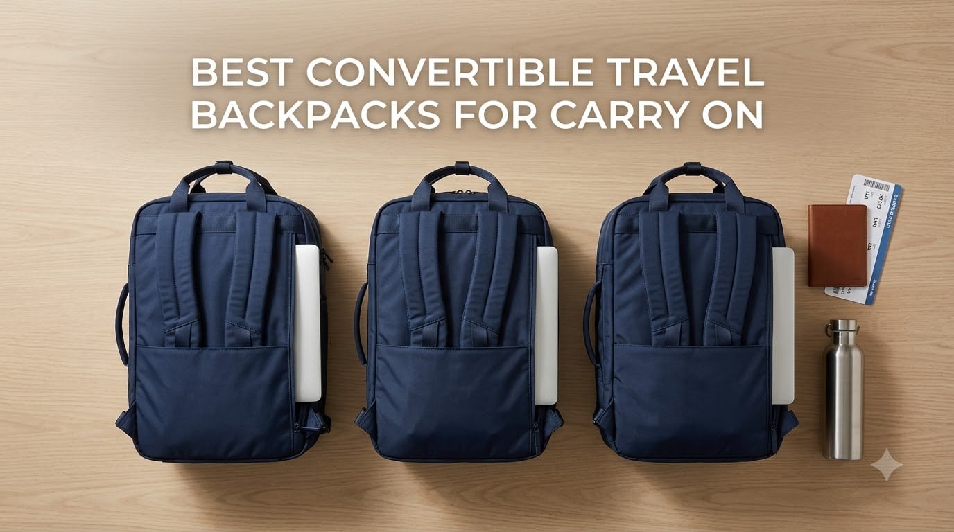 best convertible travel backpacks for carry on