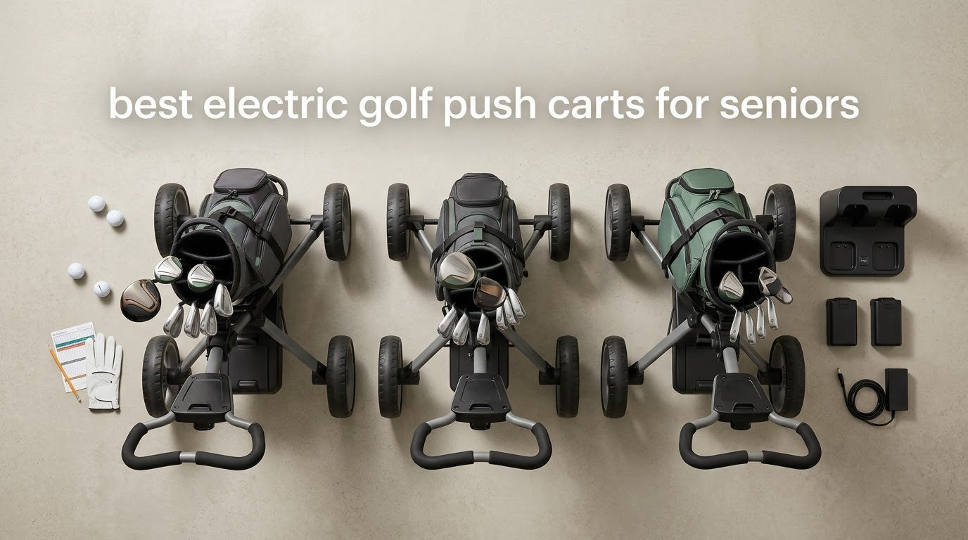 best electric golf push carts for seniors