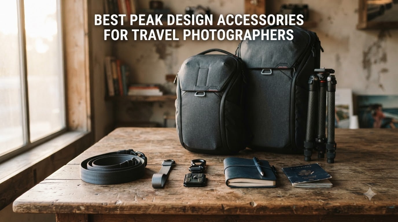 best peak design accessories for travel photographers