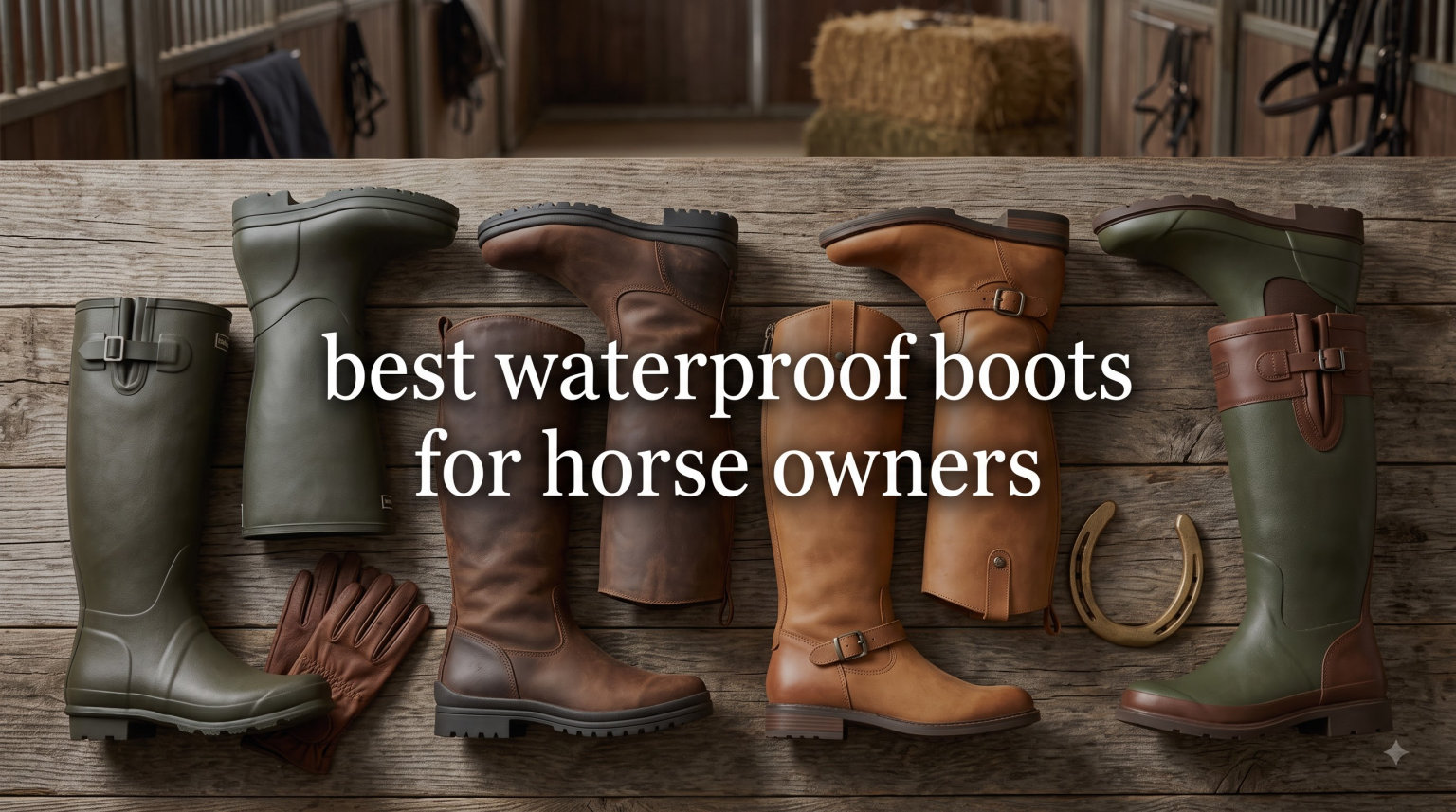 best waterproof boots for horse owners