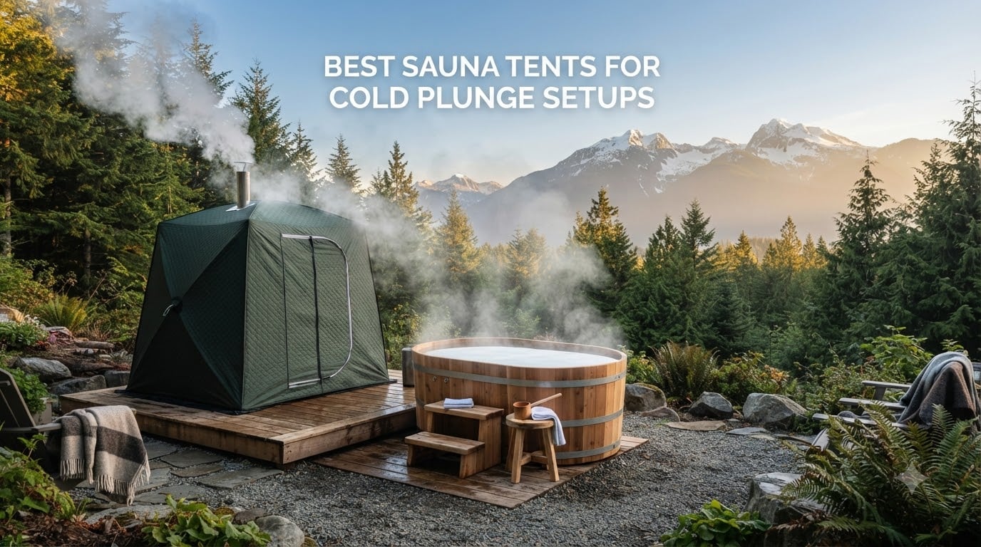 best sauna tents for cold plunge setups