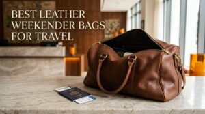 best leather weekender bags for travel