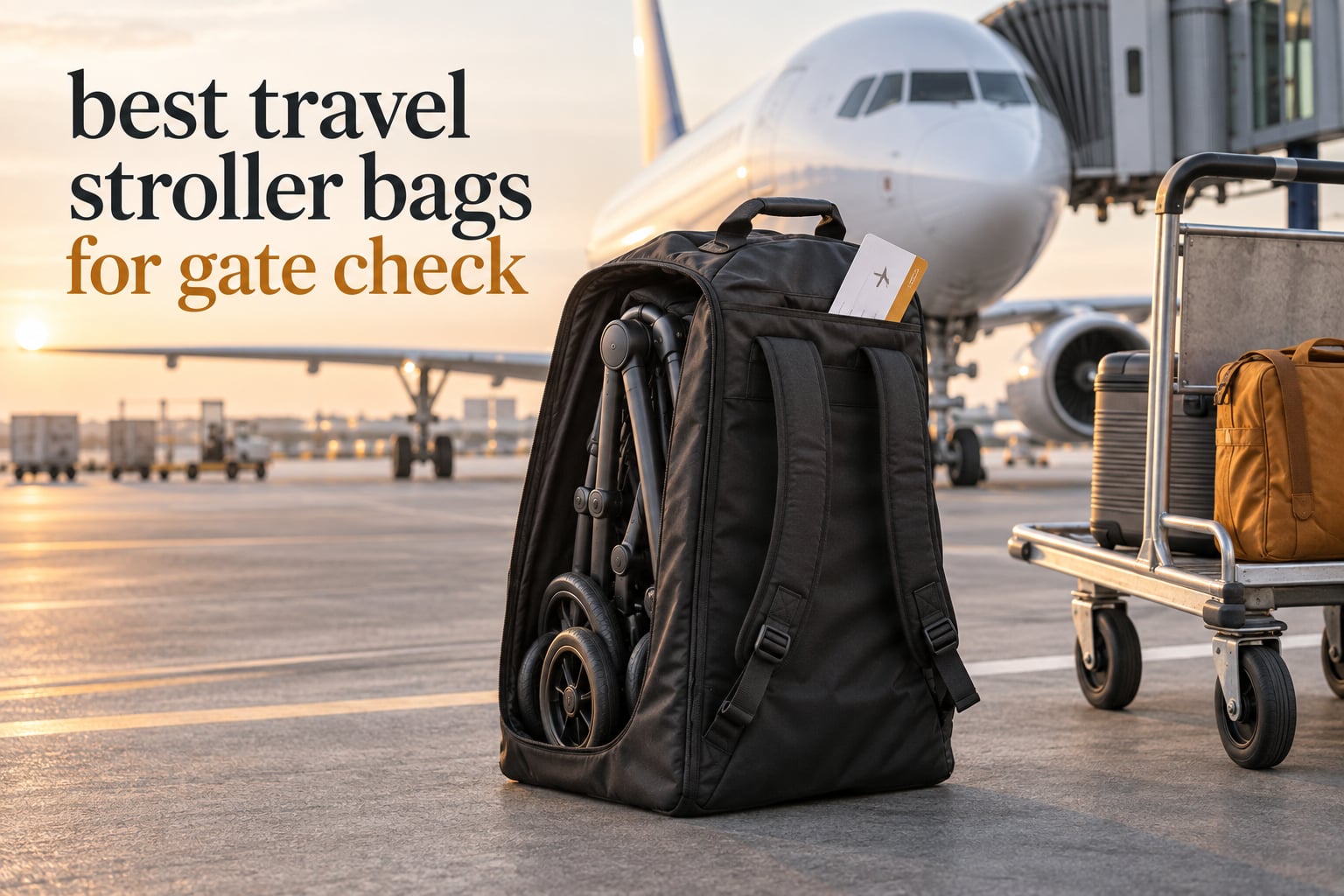 best travel stroller bags for gate check