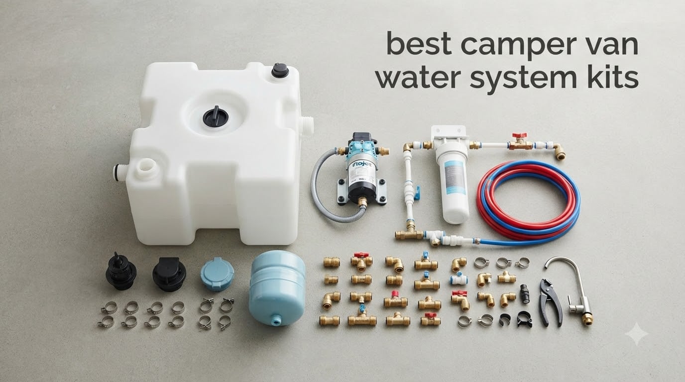 best camper van water system kits