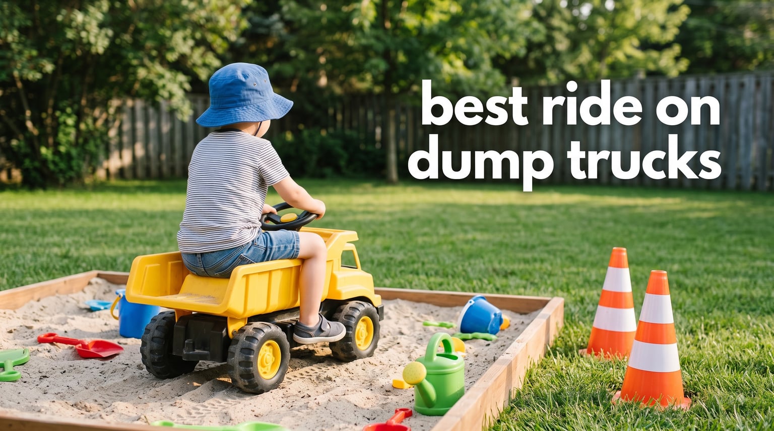 best ride on dump trucks