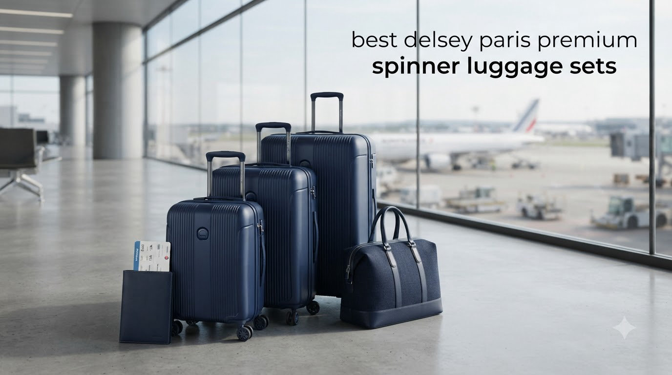best delsey paris premium spinner luggage sets