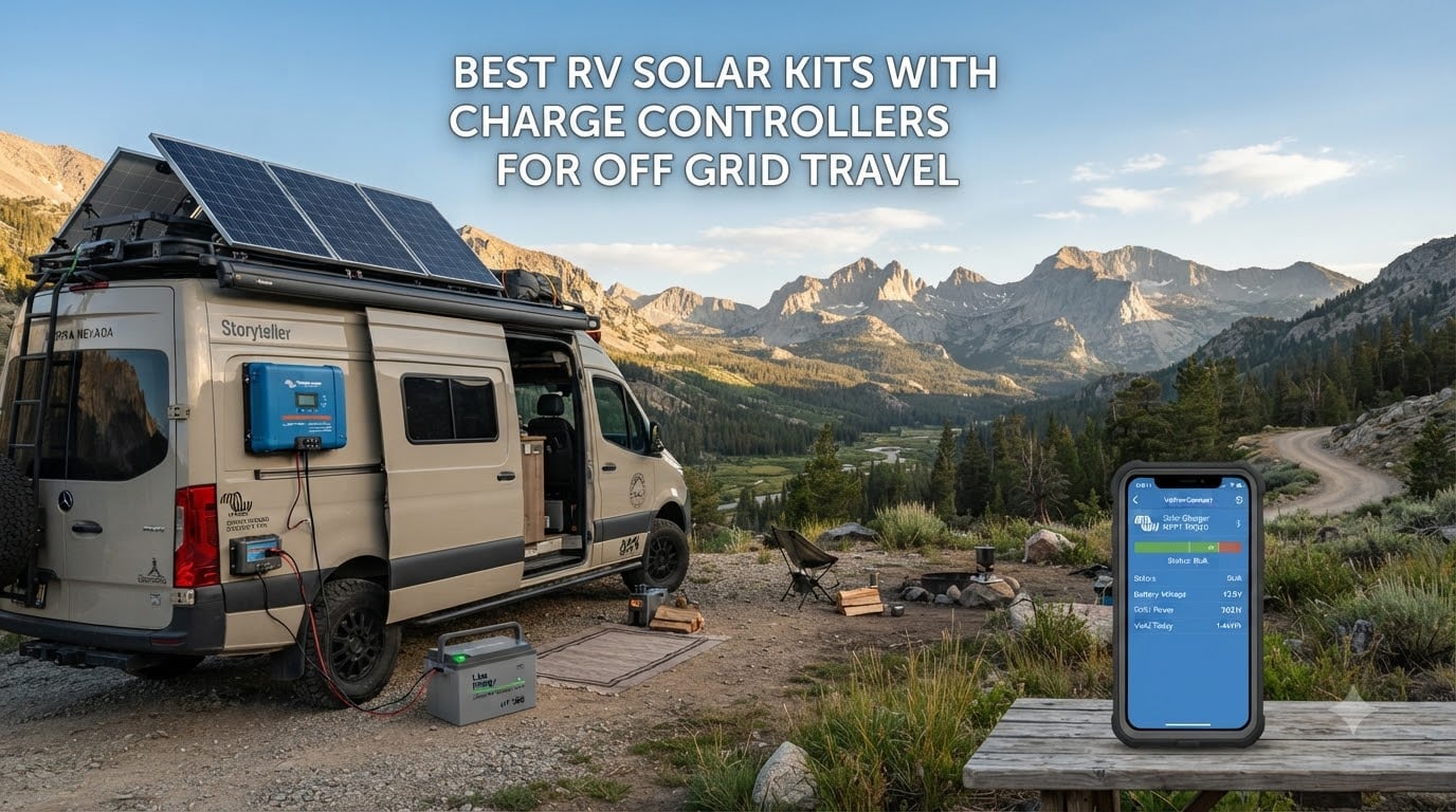 best rv solar kits with charge controllers for off grid travel