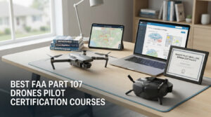 best faa part 107 drones pilot certification courses