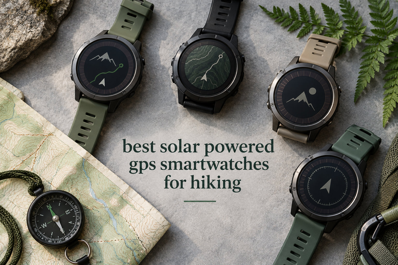 best solar powered gps smartwatches for hiking