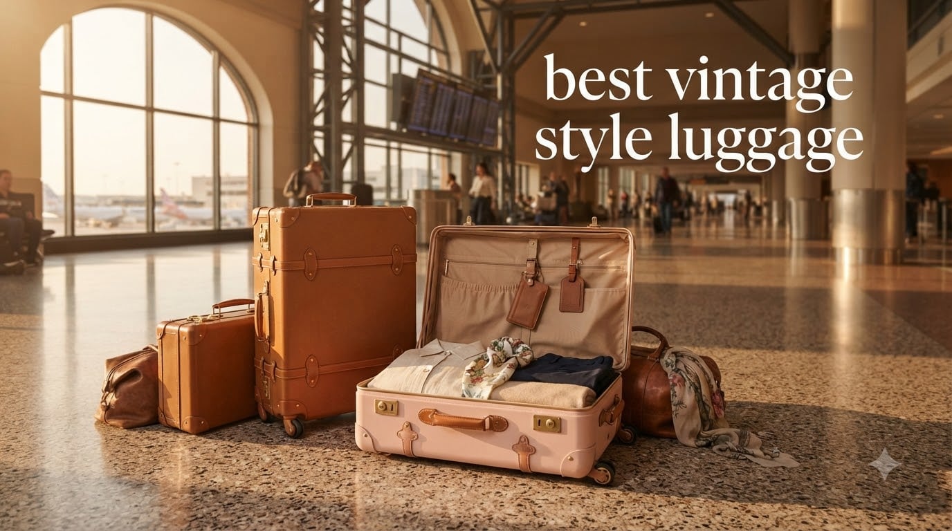 best vintage style luggage