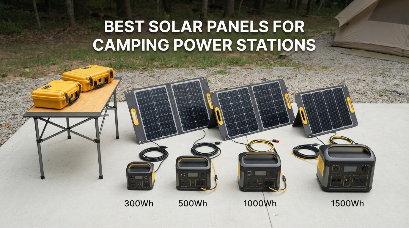 best solar panels for camping power stations