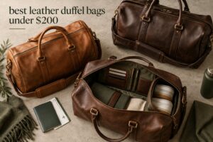 best leather duffel bags under $200