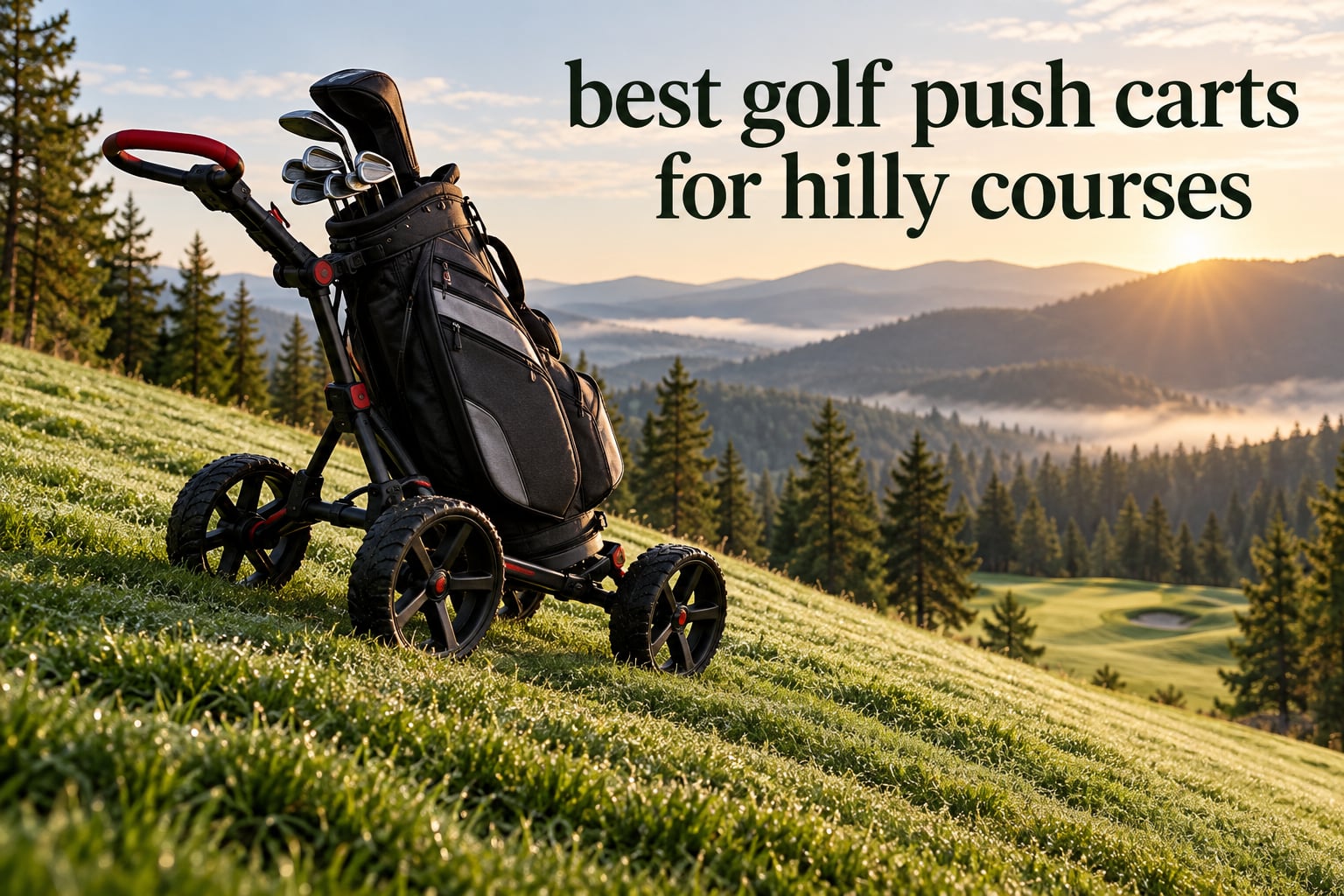 best golf push carts for hilly courses
