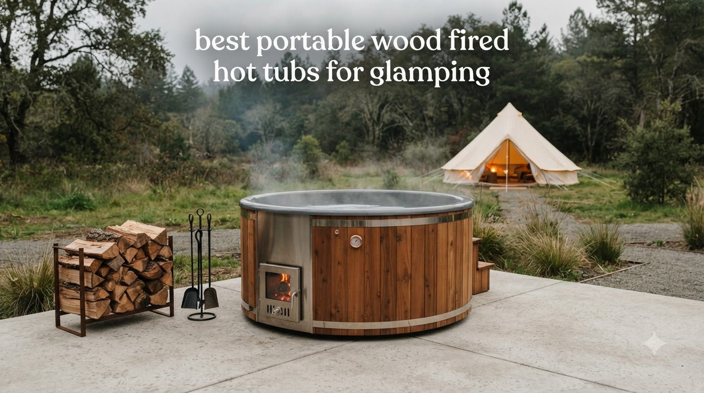 best portable wood fired hot tubs for glamping
