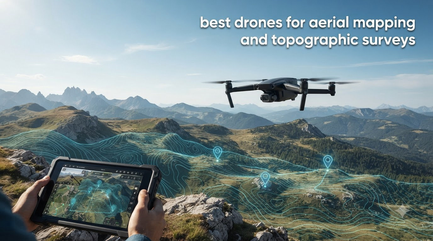 best drones for aerial mapping and topographic surveys