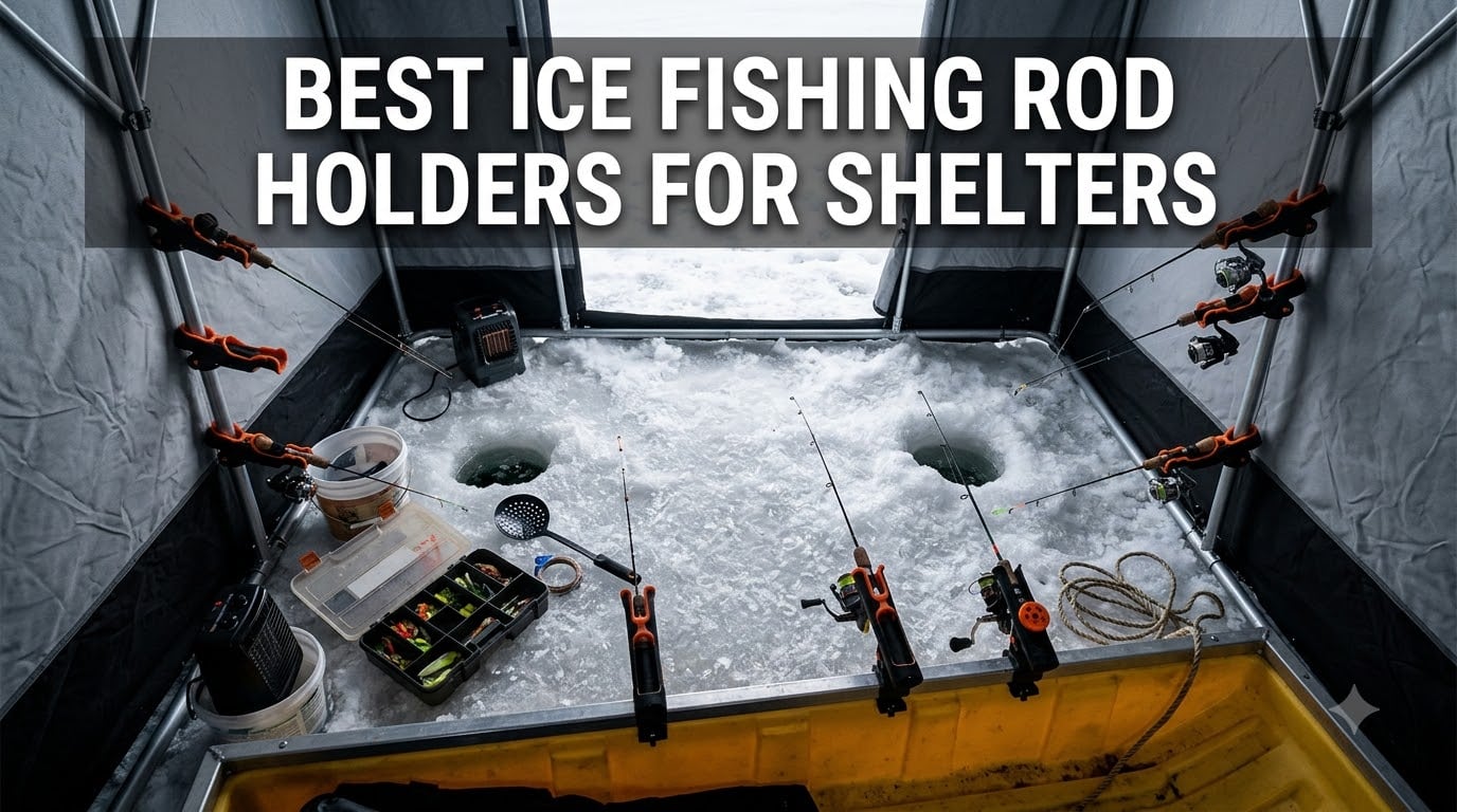 best ice fishing rod holders for shelters