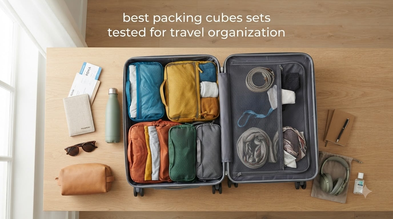 best packing cubes sets tested for travel organization
