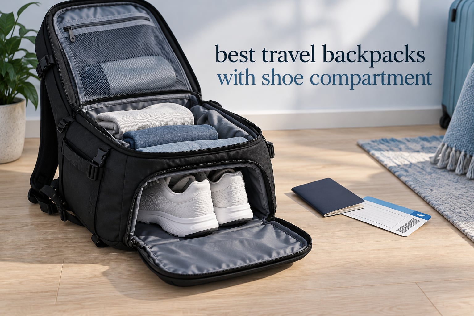 best travel backpacks with shoe compartment