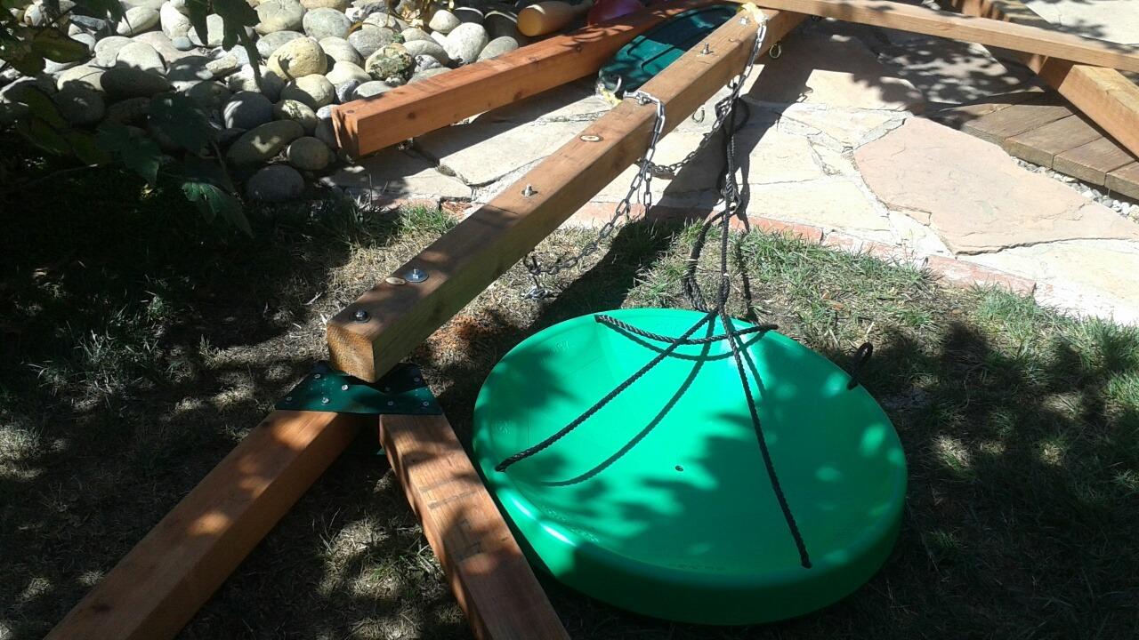 Swing-N-Slide WS 4467 EZ Frame Bracket for Swing Set Swing Beam (Includes 1 Bracket), Green customer photo 2