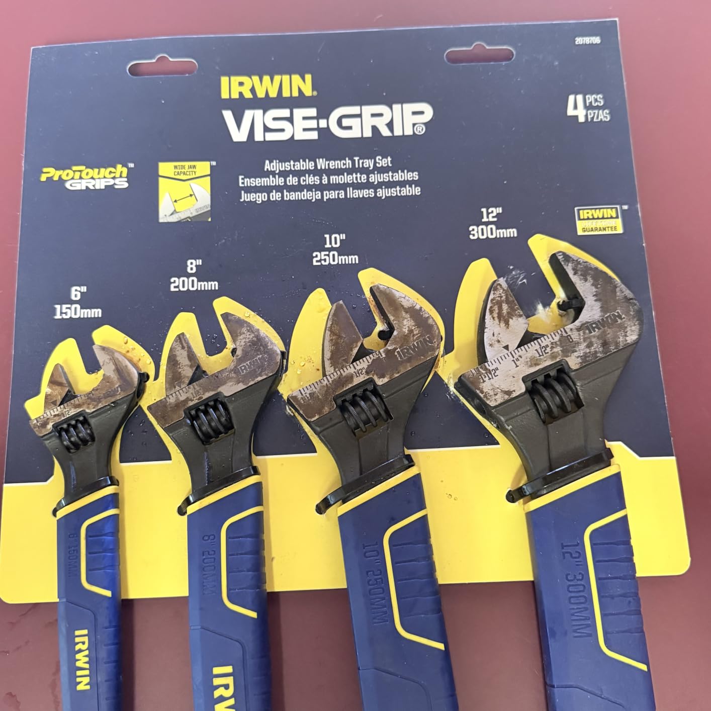 IRWIN Vise-Grip Adjustable Wrench Set, SAE/MM, 4-Piece (2078706) customer photo 2