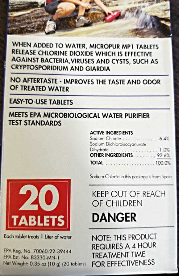 Katadyn Micropur MP1 Purification Tablets (20 Count) customer photo 2