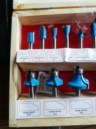 24-Piece Router Bit Set - Wood Routers Kit with 0.25-Inch Shank and Wooden Storage Case - Woodworking Tools for Home Improvements and DIY by Stalwart customer photo 2