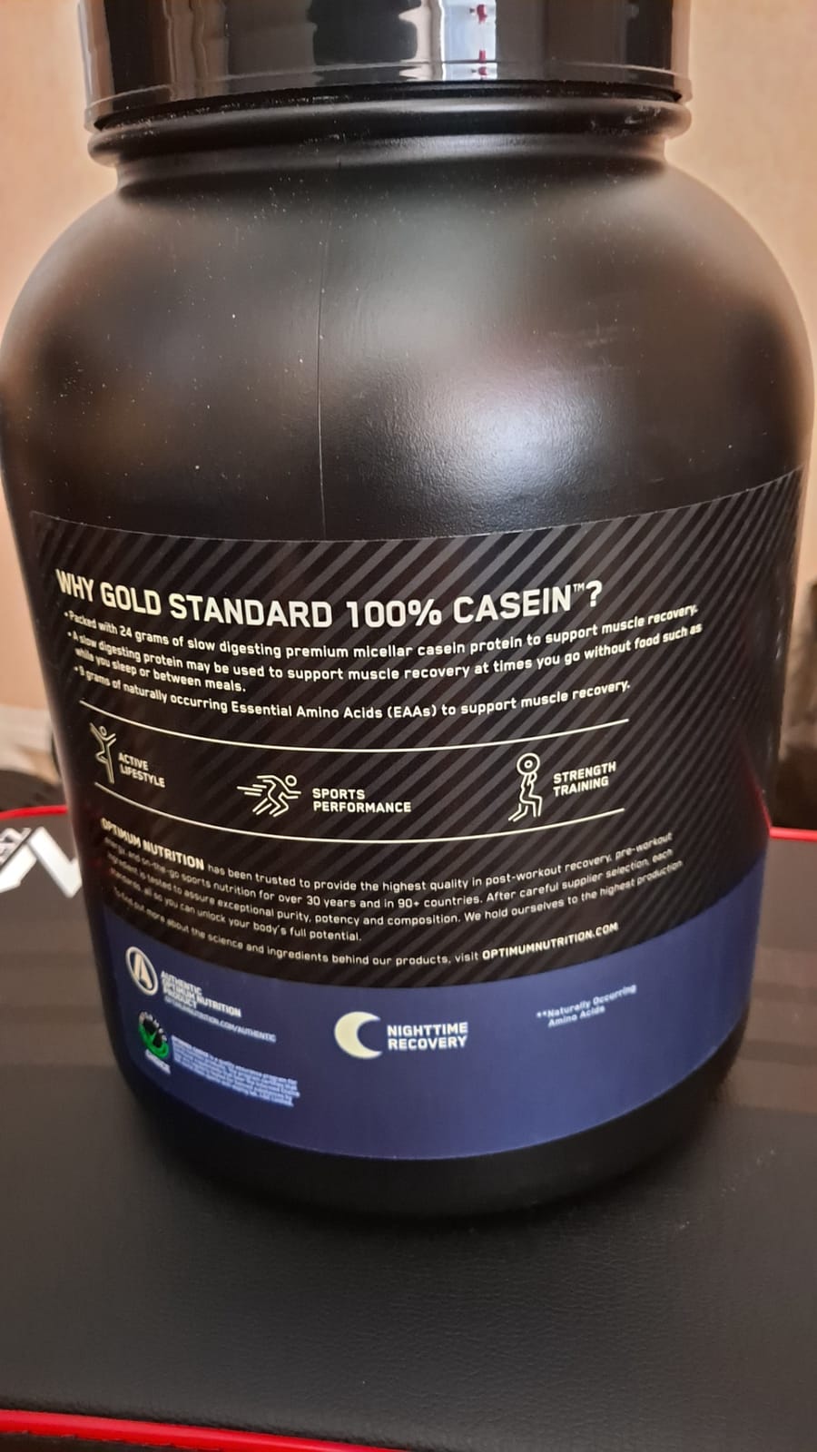 Optimum Nutrition Gold Standard Casein Protein Powder Chocolate Supreme 4LB customer photo 2