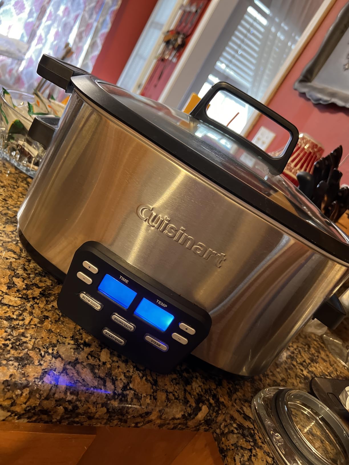 Cuisinart 3-In-1 Cook Central 6-Quart Multi-Cooker: Slow Cooker, Brown/Saute, Steamer, MSC-600 NAS, Silver customer photo 1