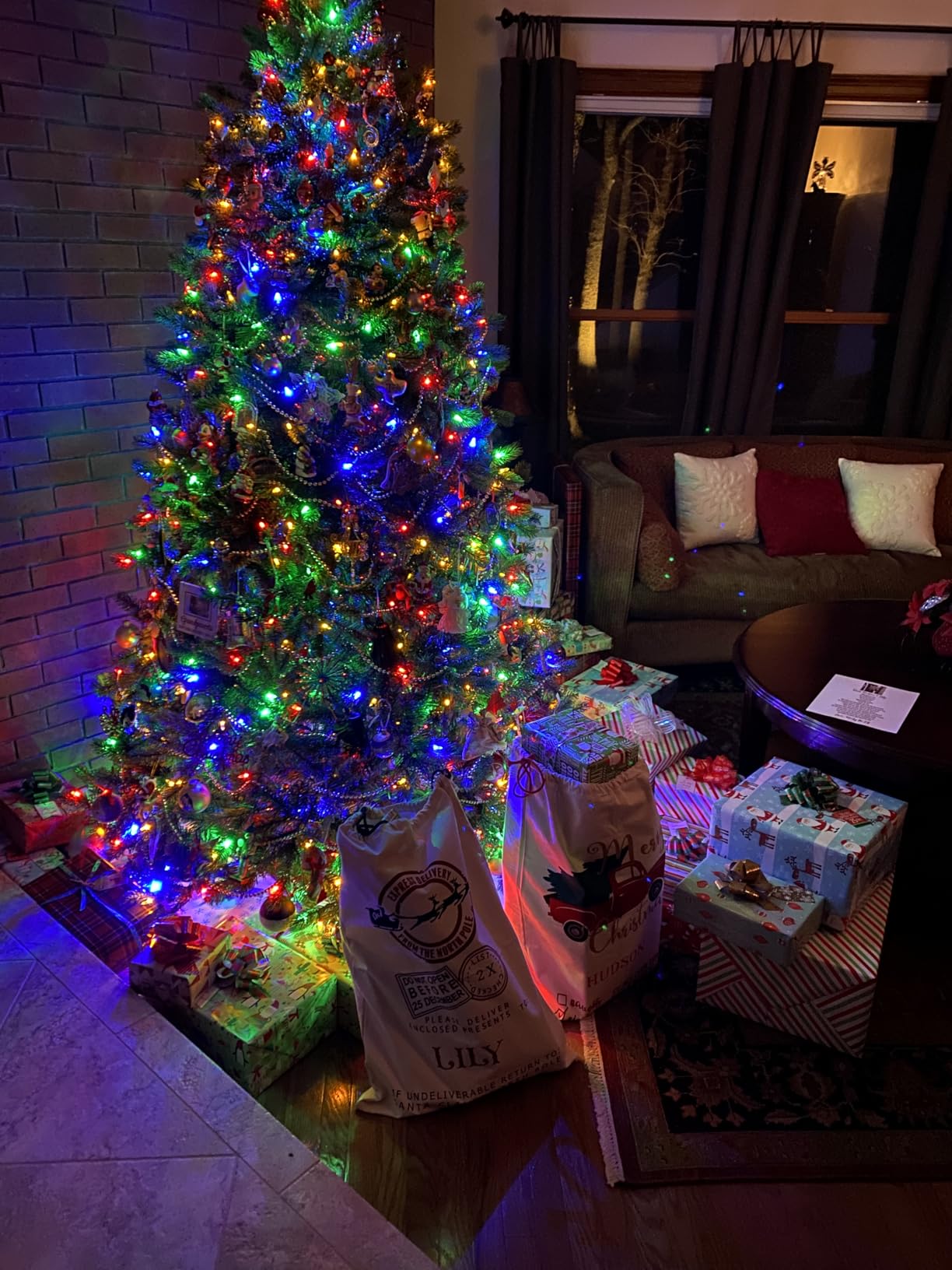 National Tree Company 7.5ft Pre-Lit Downswept Douglas Fir Christmas Tree customer photo 2