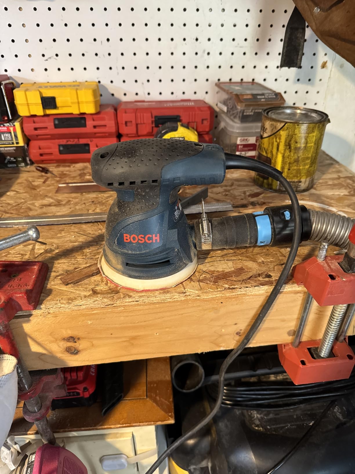 BOSCH ROS20VSC Palm Sander, Variable Speed Random Orbital Sander customer photo 1
